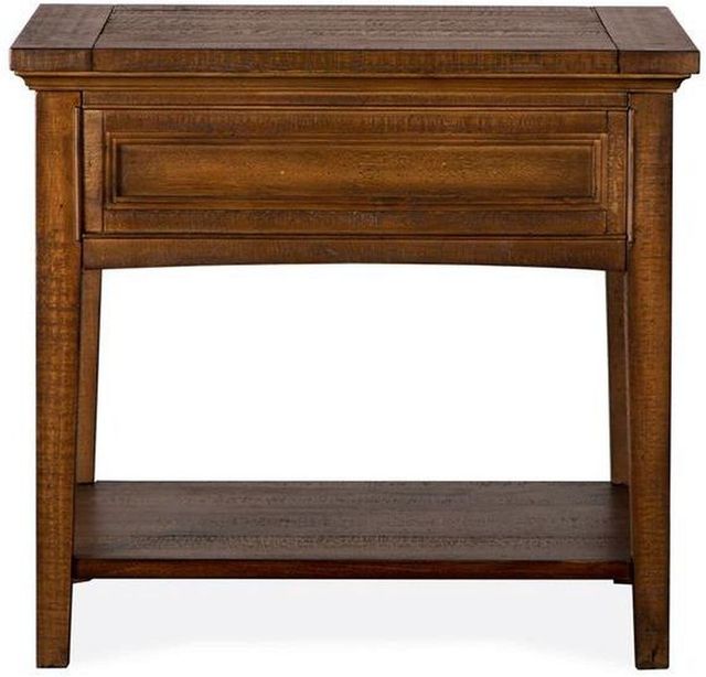 Magnussen Home® Bay Creek Toasted Nutmeg End Table-4