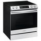 Samsung Bespoke 30" White Glass Slide In Electric Range-1