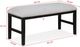 Crown Mark Sebastian Black/Gray Dining Bench-2
