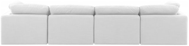 Meridian Furniture Indulge 4-Piece White 140" Sofa-3