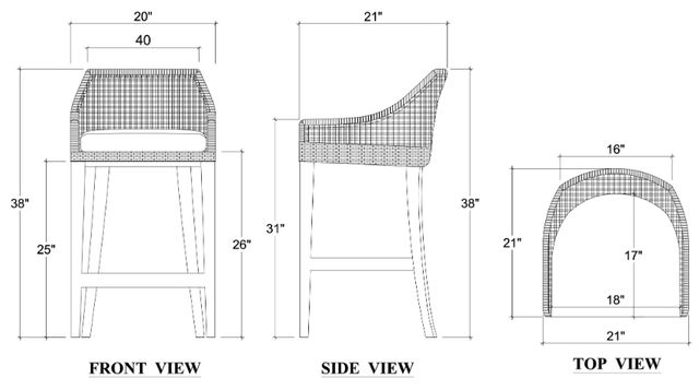Bramble Customizable Savanah Counter Stool-1