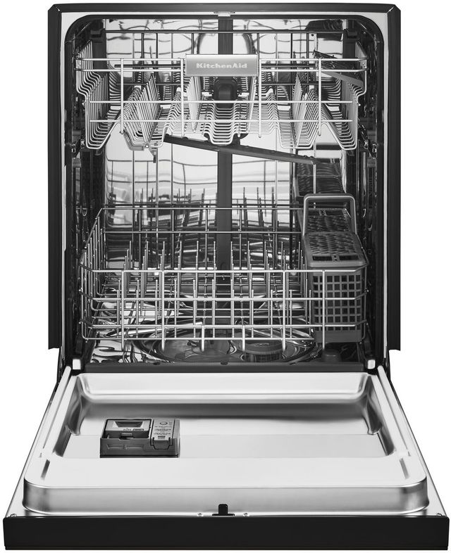 KitchenAid® 24" Black Stainless Steel with PrintShield™ Finish Built In Dishwasher-1