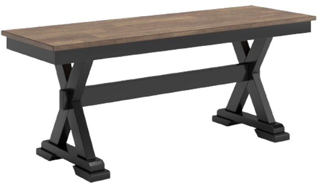 Signature Design by Ashley® Wildenauer Black/Brown Dining Bench-0