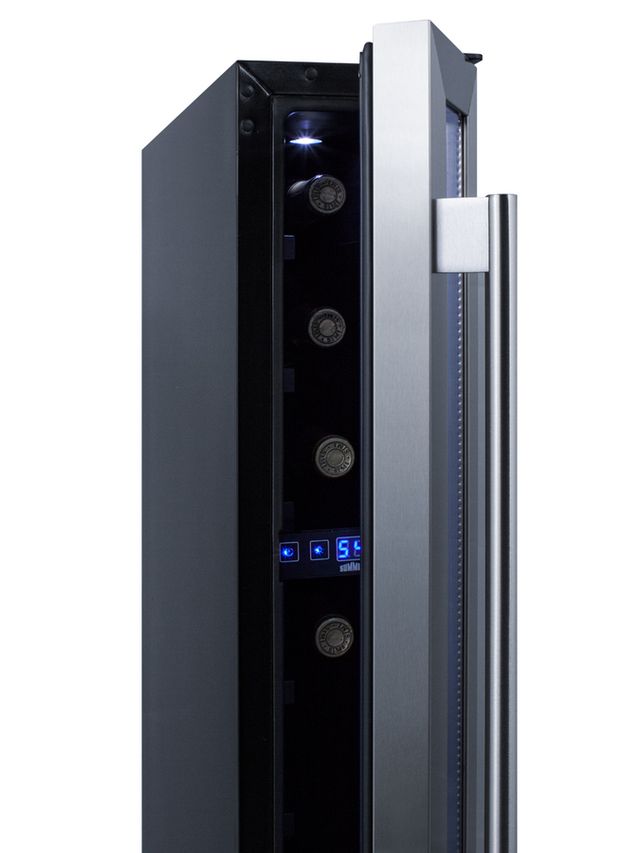 Summit® 6" 5.8 Cu. Ft. Stainless Steel Wine Cooler-3