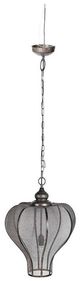 A & B Home Silver Nicollet Crown Hanging Light Fixture-0