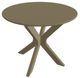 Telescope Casual 5W8J Beachwood Polymers 23" Outdoor MGP Slat Round End Table-0