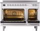Ilve® Nostalgie II Series 48" White Pro Style Induction Range-1