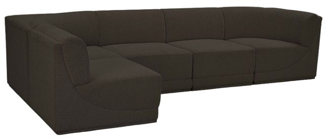 Meridian Furniture Ollie 5-Piece Brown Modular Sectional-0
