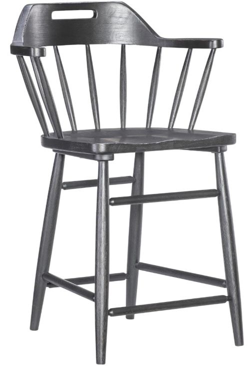 Legacy Classic Vintage Market Kettle Black Spindle Back Counter Stool-0