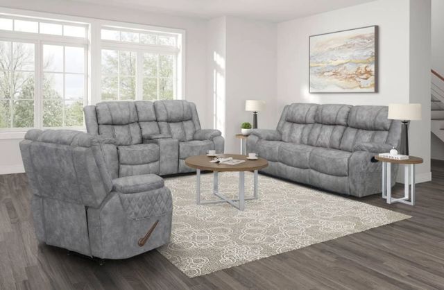Albany Industries Lux Pewter Manual Rocker Recliner-1