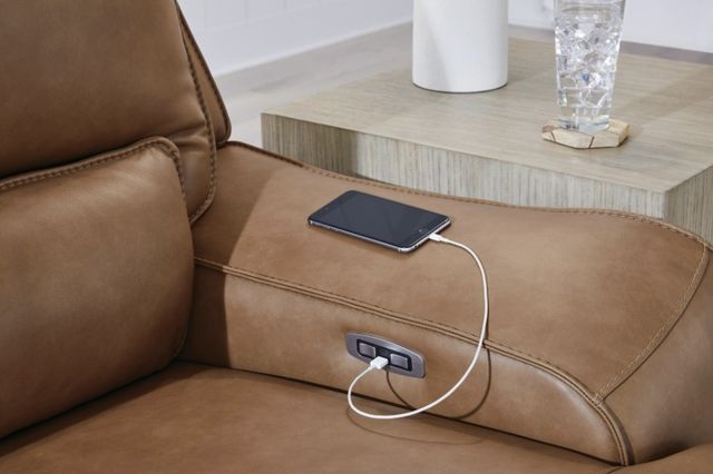 Signature Design by Ashley® Silverbrooke 3-Piece Caramel Right-Arm Facing Power Reclining Sectional and Chaise-1