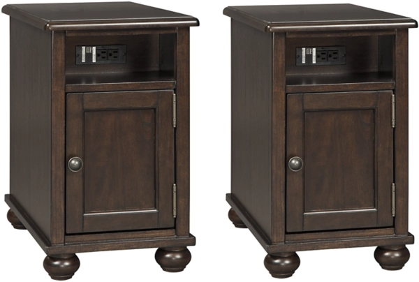 Signature Design by Ashley® Barilanni 2-Piece Dark Brown End Table Set-0