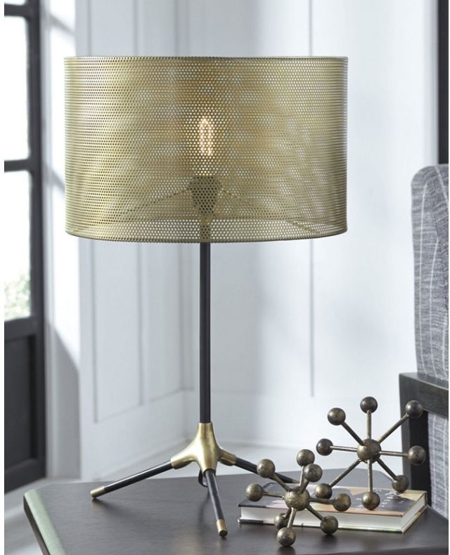 Signature Design by Ashley® Mance Brass Table Lamp-1
