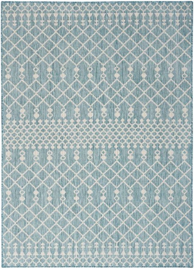 Nourison Home™ Positano Aqua 5'x7' Area Rug Style 1-0