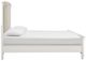 Magnussen Home® Willowbrook Egg Shell White/Natural California King Upholstered Panel Bed-3