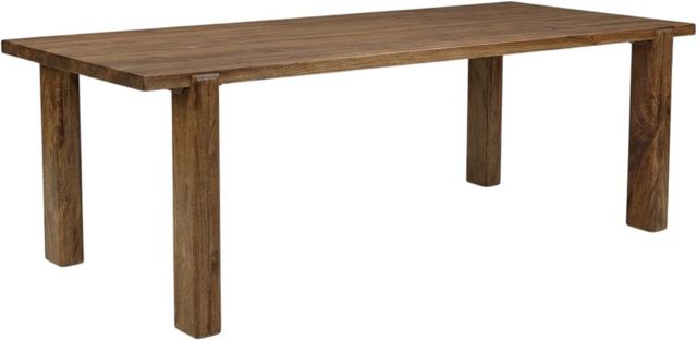 International Furniture Direct Silver Brown Dining Table-0