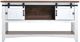 International Furniture Direct Pueblo Brown Sofa Table with White Base-3