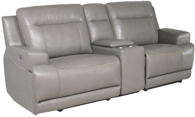 Signature Design by Ashley® Goal Keeper 4-Piece Gray Power Reclining Living Room Seating Set-1
