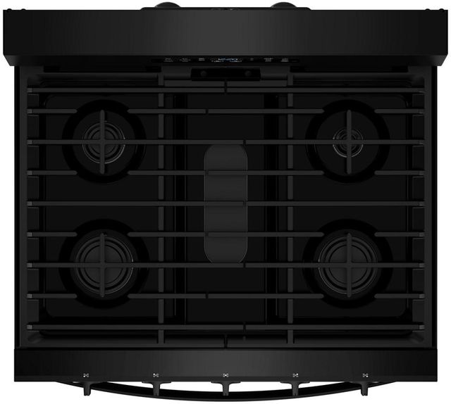 Whirlpool® 30" Black Freestanding Gas Range with Air Cooking Technology-1