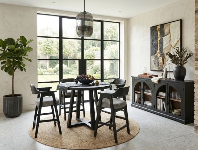 Sunny Designs™ Wren Gray/Umbra Black Counter Stool-4