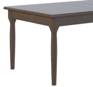 Country View Woodworking Customizable Franklin Hickory Top 42" Dining Table with 4-Leaves and Brown Maple Base-1