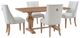 Powell® Banks 5-Piece Beige/Rustic Honey Dining Table Set-0