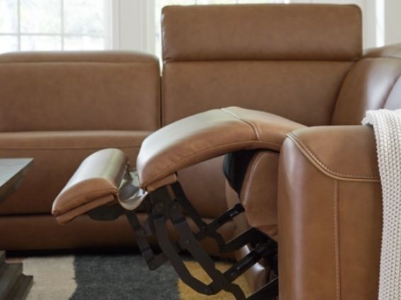 Signature Design by Ashley® Rally-Up 5-Piece Caramel Power Reclining Sectional-3