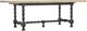Hooker® Furniture Ciao Bella Flaky White Trestle Dining Table with Black Base-0