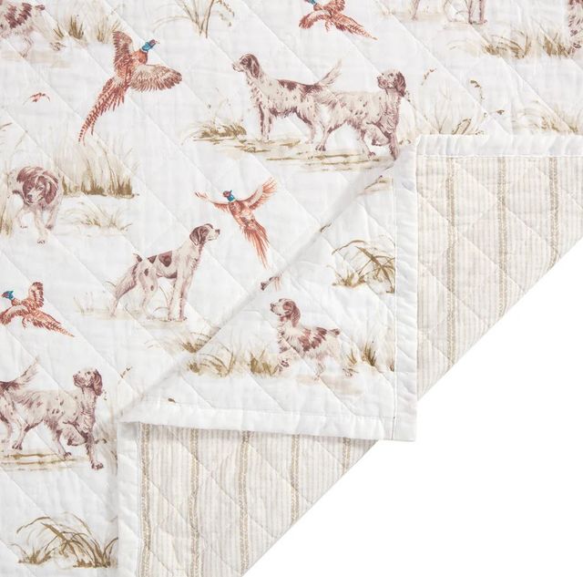 HiEnd Accents Hunt Life 3-Piece Soft Ivory King Bedding Bundle-3