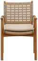 Dovetail Furniture Alea 2-Piece Natural/Sand Fabric/Wicker/Wooden Outdoor Dining Chair Set-0