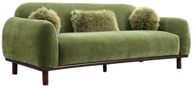 Furniture of America® Mellone Olive Green Sofa-0