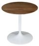 Jofran Inc. Global Archive 2-Piece Brown Nesting Table Set with Remy White Base-3