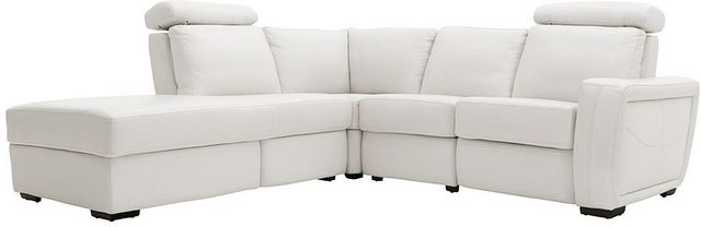 Fornirama Classic White Reclining Sectional-0