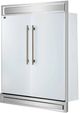 FORNO® Maderno Series Alta Qualita 60" 27.2 Cu. Ft.  Antique Brass/ White Built In Convertible Side-by-Side Refrigerator-2