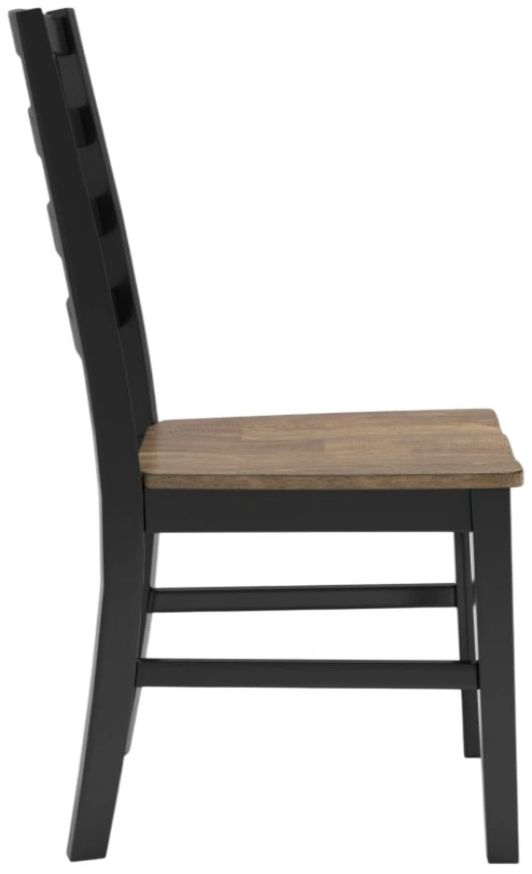 Signature Design by Ashley® Wildenauer Black/Brown Dining Side Chair-2