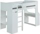 ACME Furniture Ragna White Twin Loft Bed with Desk and Wardrobe-0