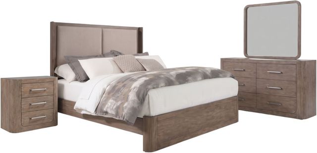 Liberty Furniture South Bend 4-Piece Burnished Clay/Gravel King Shelter Bedroom Set-0