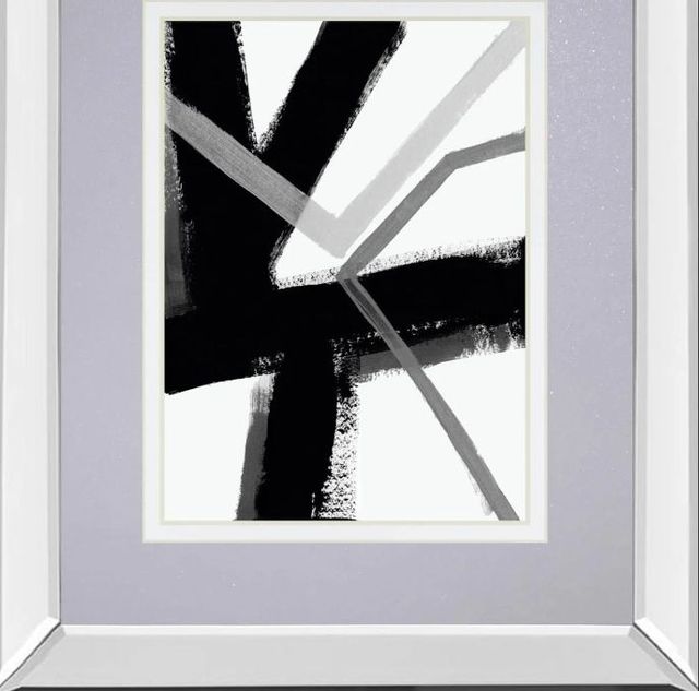 Classy Art Angular Pulse III by June Erica Vess Mirror Framed Wall Art-1
