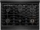 ZLINE Autograph Edition 36" Black Stainless Steel Pro Style Gas Range with 6 Burner Cooktop-4