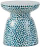 A & B Home Pearl Blue/White Stool-0