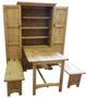 Million Dollar Rustic Cowboy Light Brown Kitchen Table-0