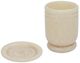 TOV Furniture Channeled Tan Swirl Resin Kiddush Cup-3