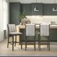 Armen Living Nolan 3-Piece Dark Roast/Slip Gray Counter Stool Set-2