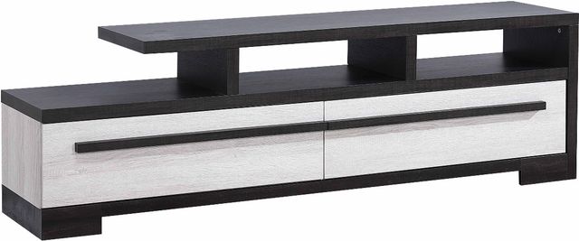 Crown Mark Remington Chalk/Ebony TV Stand-0