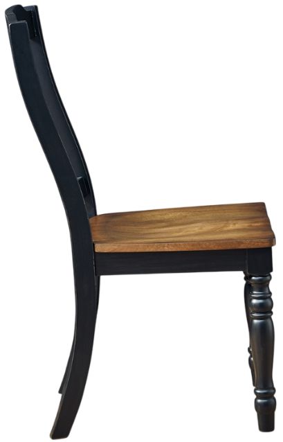 Signature Design by Ashley® Loganeer Black/Brown Side Chair-4