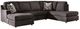 Signature Design by Ashley® Coralene 2-Piece Onyx U-Shape Sectional and Chaise-0