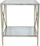Zeugma Imports® Silver Side Table-3