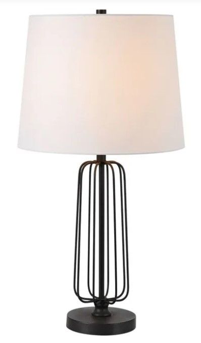 Renwil® Shadia 2-Piece Matte Black Table Lamp Set-2