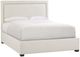 Bernhardt Morgan Beige/Espresso Upholstered Queen Panel Bed-0