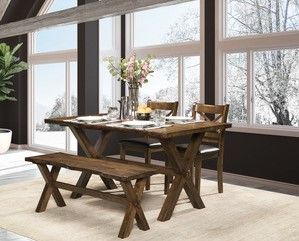 Mazin Furniture Pandora Brown Dining Bench-1